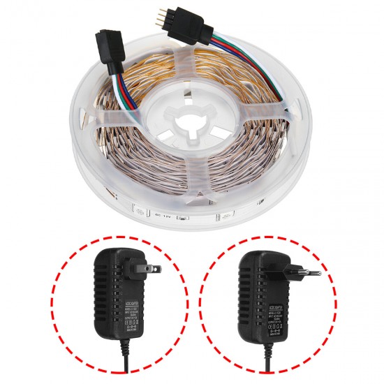 5M RGB 5050 NOT Waterproof LED Strip Light SMD With 44 Key Remote Controller