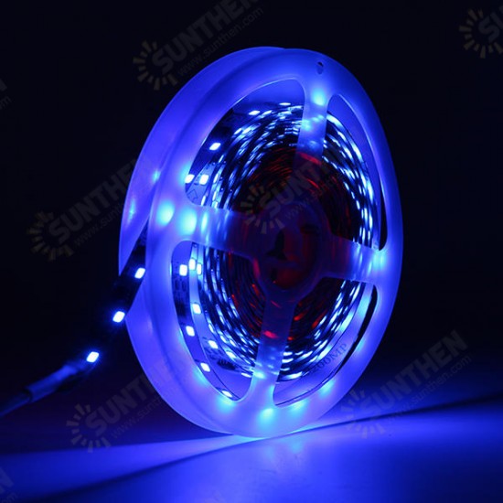 5M SMD3528 R G B Three Rows Non-waterproof LED Strip Light with DC Female Connector DC12V