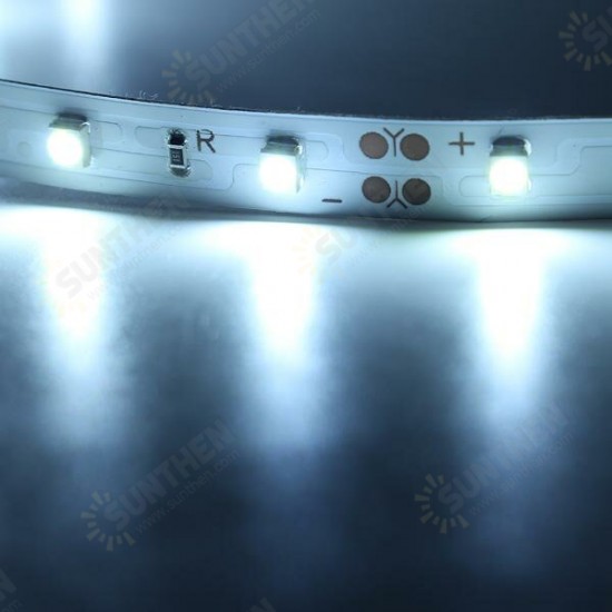 5pc 5M Non-Waterproof Cool White 3528 SMD 300 LED Strip Light DC12V for DIY Indoor Home Car