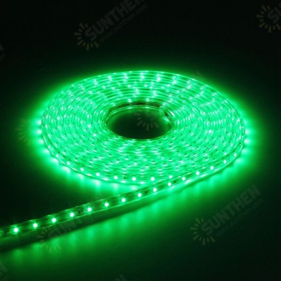 6M 21W Waterproof IP67 SMD 3528 360 LED Strip Rope Light Christmas Party Outdoor AC 220V