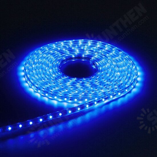 6M 21W Waterproof IP67 SMD 3528 360 LED Strip Rope Light Christmas Party Outdoor AC 220V