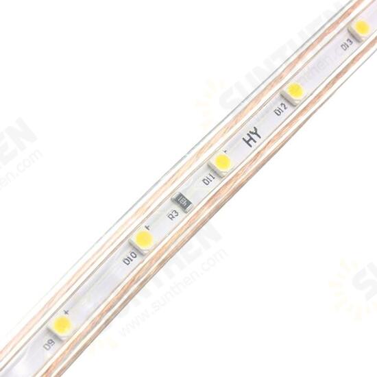 6M 21W Waterproof IP67 SMD 3528 360 LED Strip Rope Light Christmas Party Outdoor AC 220V