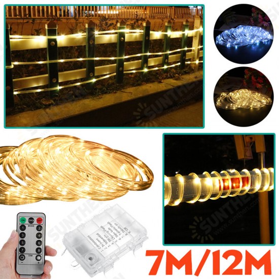 7/12M Strip Lights 8-mode Solar Hose Copper Wire Lamp Outdoor Waterproof LED Marquee Fence Balcony Garden Decoration 7/12M Strip Lights 8-mode Solar Hose Copper Wire Lamp Outdoor Waterproof LED Marquee Fence Balcony Garden Decoration