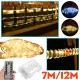 7/12M Strip Lights 8-mode Solar Hose Copper Wire Lamp Outdoor Waterproof LED Marquee Fence Balcony Garden Decoration