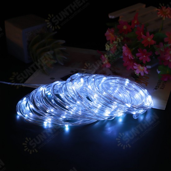 7/12M Strip Lights 8-mode Solar Hose Copper Wire Lamp Outdoor Waterproof LED Marquee Fence Balcony Garden Decoration 7/12M Strip Lights 8-mode Solar Hose Copper Wire Lamp Outdoor Waterproof LED Marquee Fence Balcony Garden Decoration