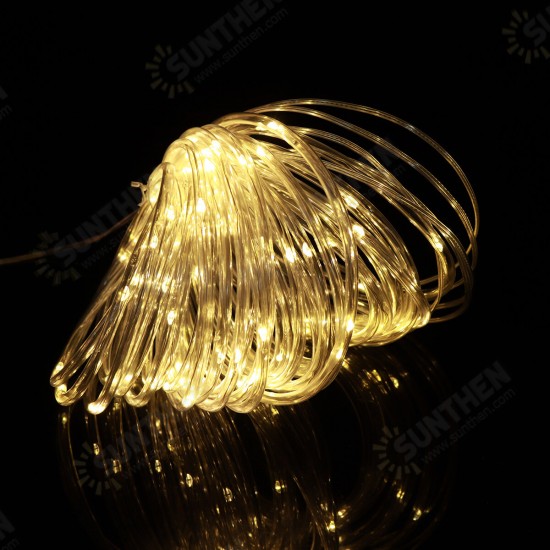 7/12M Strip Lights 8-mode Solar Hose Copper Wire Lamp Outdoor Waterproof LED Marquee Fence Balcony Garden Decoration 7/12M Strip Lights 8-mode Solar Hose Copper Wire Lamp Outdoor Waterproof LED Marquee Fence Balcony Garden Decoration