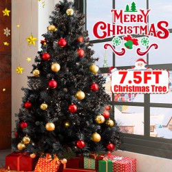 7.5Ft PVC Artificial Christmas Tree Stand Indoor Outdoor Holiday Xmas Decoration Gift 7.5Ft PVC Artificial Christmas Tree Stand Indoor Outdoor Holiday Xmas Decoration Gift