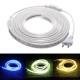 AC220V 3M Waterproof SMD5730 5630 Flexible LED Strip Tape Rope Light EU Plug for Home Decoration