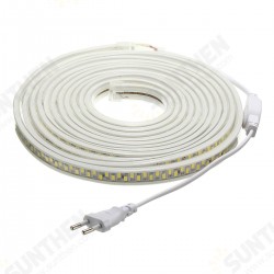 AC220V 5M Waterproof SMD5730 5630 Dimmable LED Strip Rope Light EU Plug for Home Decoration AC220V 5M Waterproof SMD5730 5630 Dimmable LED Strip Rope Light EU Plug for Home Decoration