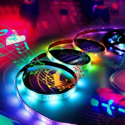5V USB Power LED Strip Lights 3528 RGB TV Backlight Bluetooth APP Remote Music 5V USB Power LED Strip Lights 3528 RGB TV Backlight Bluetooth APP Remote Music