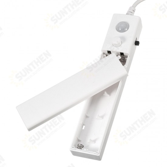 Battery Operated 1M LED Wireless PIR Motion Sensor Wardrobe Cabinet Strip Light