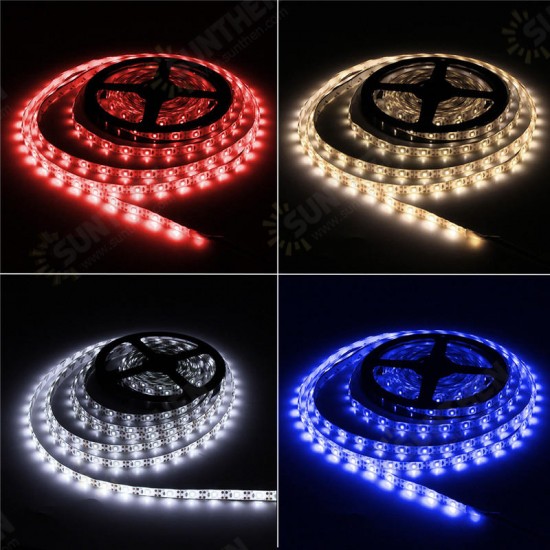 DC5V 5M USB 2835 SMD Pure White Warm White Red Blue Waterproof LED Strip TV Backlight