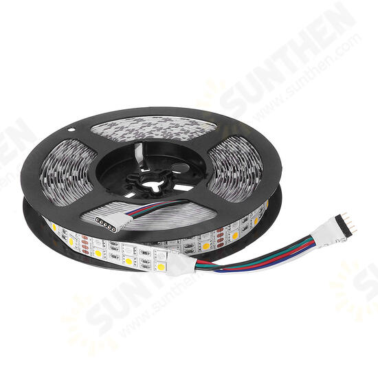 Double Rows Flexible Non-waterproof SMD5050 RGB+WW 5M 600LED Strip Light for Indoor Living Room Home Decoration DC12V