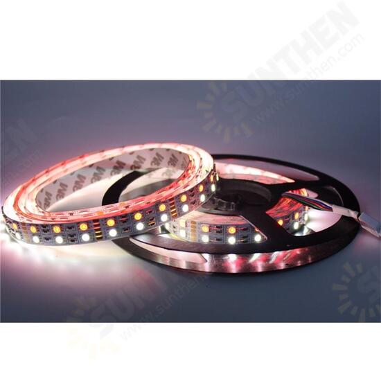 Double Rows Flexible Non-waterproof SMD5050 RGB+WW 5M 600LED Strip Light for Indoor Living Room Home Decoration DC12V