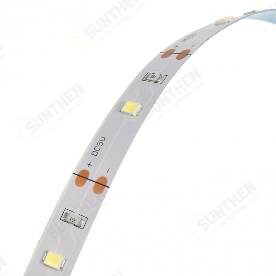 120LEDs 13FT USB Powered Flexible LED Strip Lights Dimmable Timer Wardrobe Cabinet Lamp Kitchen