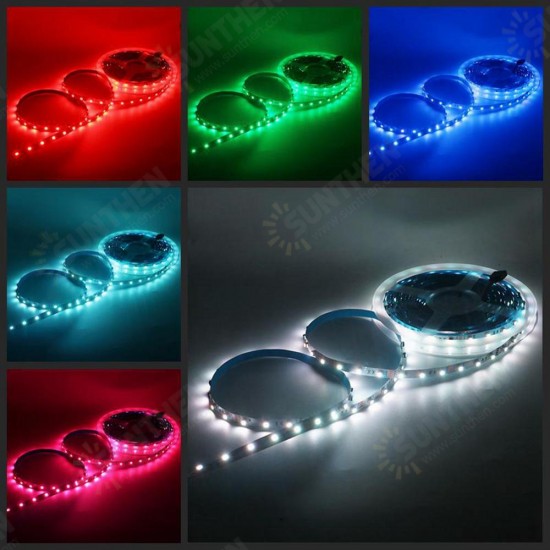 High Brightness Black/White PCB SMD3535 120LED/m RGB Color Changeable LED Strip Light DC12V for Indoor Home Decoration