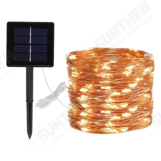 Outdoor Solar String Lights 8 Modes 20m 200 LED Solar Power Fairy Lights String Lamps Party Wedding Decor Garden