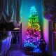 USB Fairy Lights LED String Music Sync Bluetooth APP Phone Indoor Outdoor Twinkle 32.8FT Hanging Curtain String Lights Color Changing Starry Lights