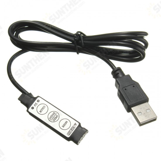 Waterproof 5050 USB Black TV PC Background RGB LED Strip Light Xmas Decor+ Remote DC5V Waterproof 5050 USB Black TV PC Background RGB LED Strip Light Xmas Decor+ Remote DC5V