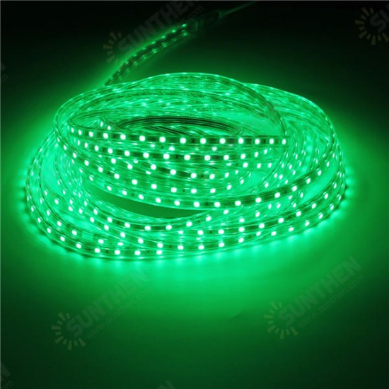 Waterproof IP67 10M 600SMD 5050 Red/Blue/Green/Warm White/White/RGB LED Light Strip 220V