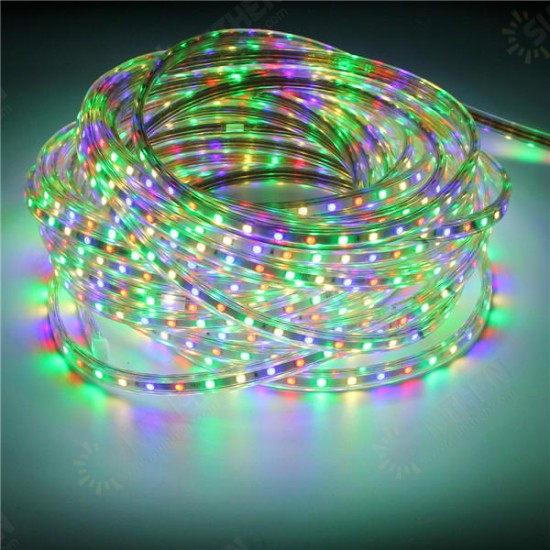 Waterproof IP67 10M 600SMD 5050 Red/Blue/Green/Warm White/White/RGB LED Light Strip 220V