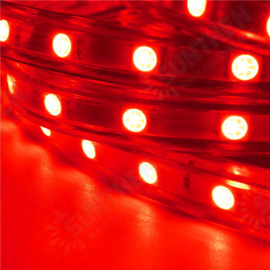 Waterproof IP67 2M 60SMD 5050 Red/Blue/Green/Warm White/White/RGB LED Light Strip 220V