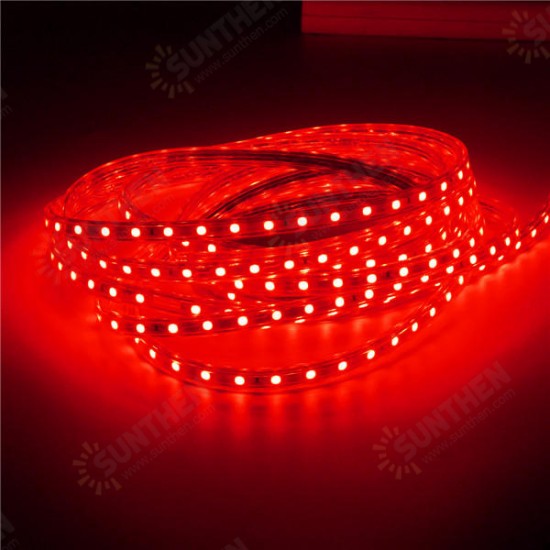 Waterproof IP67 5M 300SMD 5050 Red/Blue/Green/Warm White/White/RGB LED Light Strip 220V