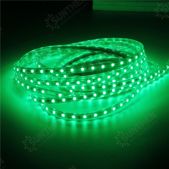 Waterproof IP67 5M 300SMD 5050 Red/Blue/Green/Warm White/White/RGB LED Light Strip 220V