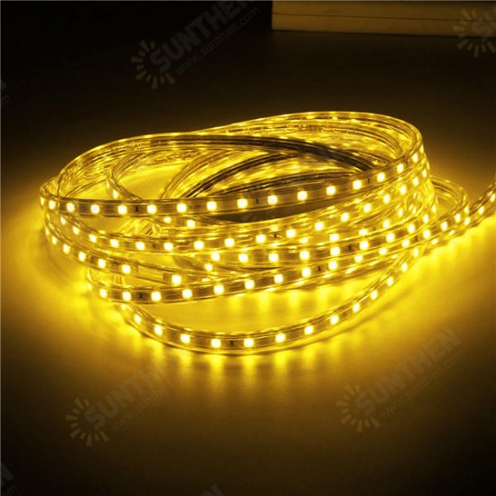 Waterproof IP67 5M 300SMD 5050 Red/Blue/Green/Warm White/White/RGB LED Light Strip 220V