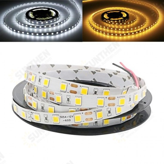 5M 5054 SMD 300LEDs Tape Flexible Strip Light Not Waterproof Indoor Use Lighting DC12V