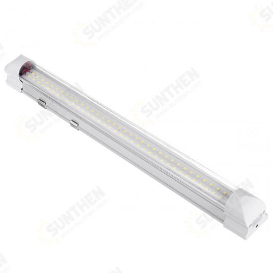 12-24V 72LED 5W Car Interior White Strip Lights Bar Lamp Car Van Caravan Boat Home 1800LM 6500K