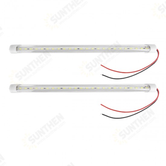 12V/24V 30cm 24LED 5W Car Interior Light Strip Bar Van Bus Caravan Truck ON/OFF Switch