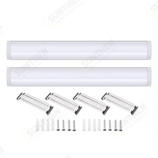 2PCS 60cm Ceiling Batten Linear 2835SMD Tube Light Bar Surface Mount 20W Purification Tube Light 85-265V