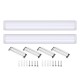 2PCS 60cm Ceiling Batten Linear 2835SMD Tube Light Bar Surface Mount 20W Purification Tube Light 85-265V