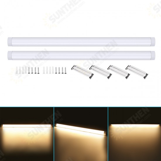 2PCS T10 120CM Slim LED Batten Linear Tube Light LED Surface Mount Lights AC85-265V