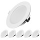 LED Einbauleuchten Flach Dimmbar 6W 230V Warmweiss 6er Set IP44 Einbaustrahler Badleuchten LED Spots 3000K fur Wohnzimmer Badezimmer Einbautiefe