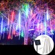 Waterproof Solar Powered 50cm 8 Tubes LED Meteor Shower Rain Garden Tree HoliDay Light