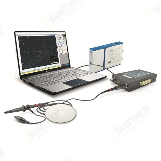 OSCH02H 2 Channel USB PC Virtual Digital Oscilloscope 100MHz Bandwidth 1GSa/s Sampling Rate Logic Analyzer