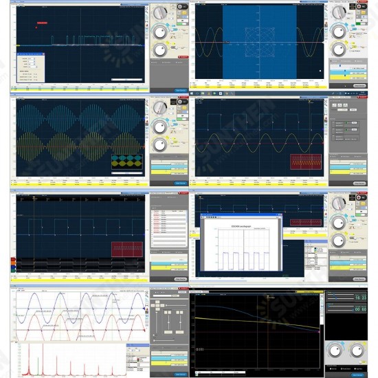 OSCH02H 2 Channel USB PC Virtual Digital Oscilloscope 100MHz Bandwidth 1GSa/s Sampling Rate Logic Analyzer