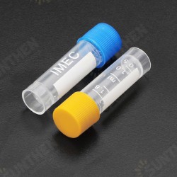 10pcs 1.8ml Plastic Graduated Vial 0.063oz Cryovial Tube Sample 10pcs 1.8ml Plastic Graduated Vial 0.063oz Cryovial Tube Sample