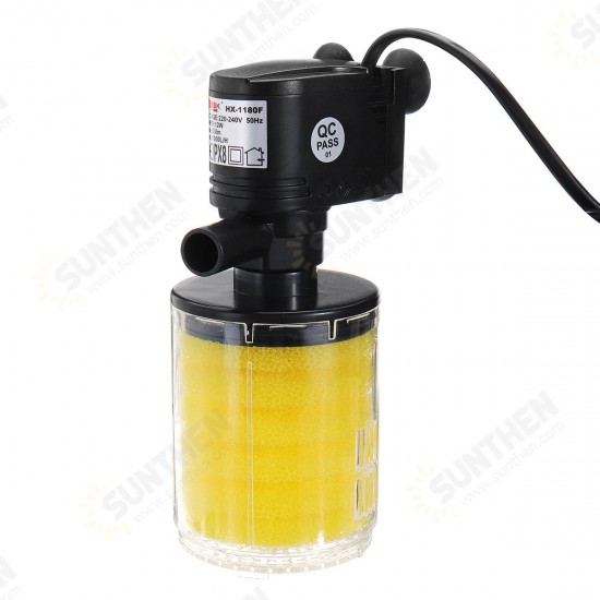 12W 1PCS Aquarium Filter Aquarium Internal Filter Oxygen Submersible Water Pumps For Fish Tank Pond Aquarium Filters