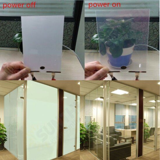 20x30cm Electronic PDLC Smart Glass EGlass Switchable Emagic Electroch Film