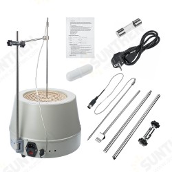 220V 2L Heating Mantle & Magnetic Stirrer Stirring Temperature Regulation Digital Display Lab Electric Sleeve 220V 2L Heating Mantle & Magnetic Stirrer Stirring Temperature Regulation Digital Display Lab Electric Sleeve