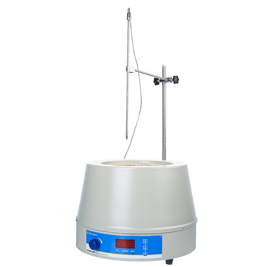 220V 2L Heating Mantle & Magnetic Stirrer Stirring Temperature Regulation Digital Display Lab Electric Sleeve