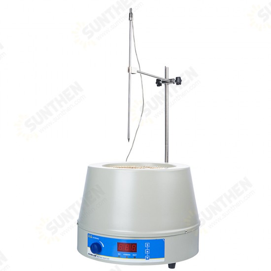 220V 2L Heating Mantle & Magnetic Stirrer Stirring Temperature Regulation Digital Display Lab Electric Sleeve