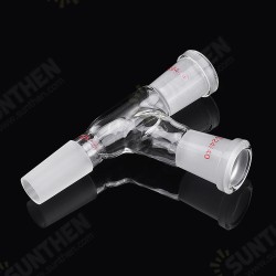 24/40 Three Way Glass Adapter 75 Degree Bent Distillation Head Lab Chemistry Glassware 24/40 Three Way Glass Adapter 75 Degree Bent Distillation Head Lab Chemistry Glassware