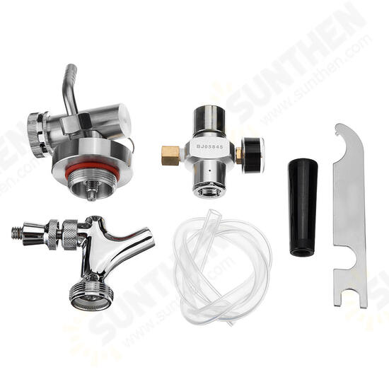 2/4/5L Homebrew Growler Mini Keg Stainless Steel Bar Beer Wine Making Tools Valve