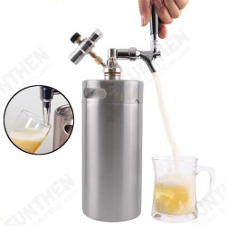 2/4/5L Homebrew Growler Mini Keg Stainless Steel Bar Beer Wine Making Tools Valve 2/4/5L Homebrew Growler Mini Keg Stainless Steel Bar Beer Wine Making Tools Valve