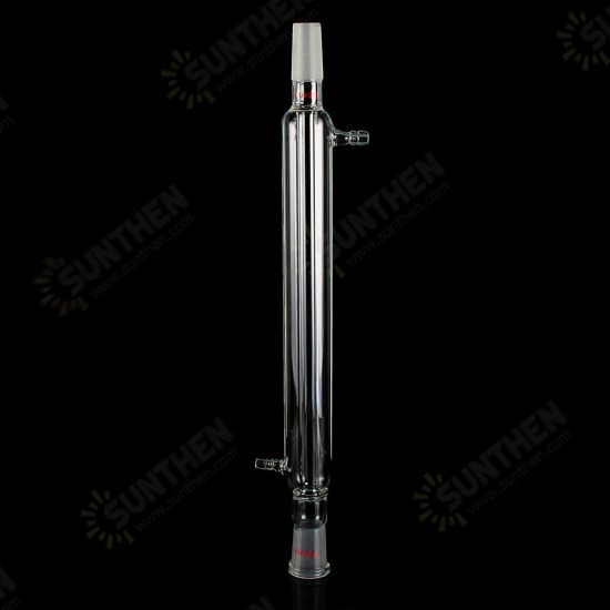 300mm 24/40 Glass Straight Liebig Condenser West Condenser Lab Distillation Glassware