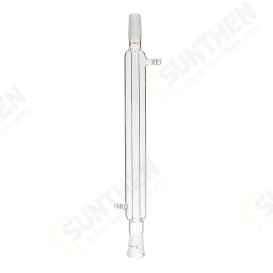 300mm 24/40 Glass Straight Liebig Condenser West Condenser Lab Distillation Glassware